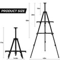 thumbnail image 4 of Caballete de arte RRFTOK ajustable de aluminio plegable de 168 cm, 4 of 8