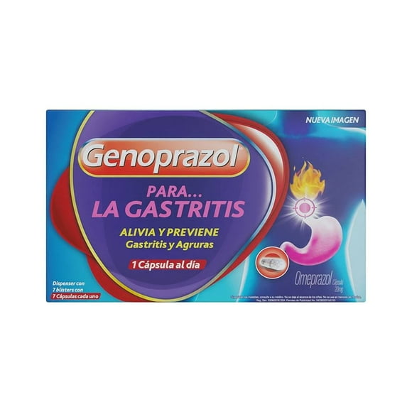 Antiácido Genoprazol 49 capsulas de 20 mg