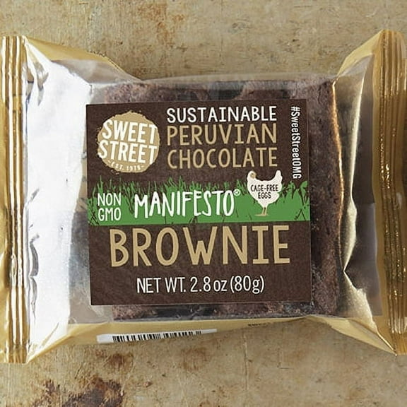 Sweet Street Individually Wrapped Peruvian Chocolate Manifesto Brownie 2.8 oz (48 Count)