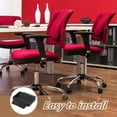 thumbnail image 5 of 4 Pcs Soundproofing Anti-skid Wheel Retainer Couch Furniture Office Rubber Coasters Limiter, 5 of 6