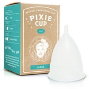 Pixie Menstrual Cup Luxe - Number 1 for Most Active Reusable Period Cup - Tampon and Pad Alternative - Every Cup Purchased One is Given to a Woman in Need! (Large)