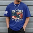 thumbnail image 2 of Leey-World Usa 250th Anniversary Shirts Eagle and Flag 250 Years 1776-2026 250th Birthday T-Shirt(Blue,S), 2 of 5