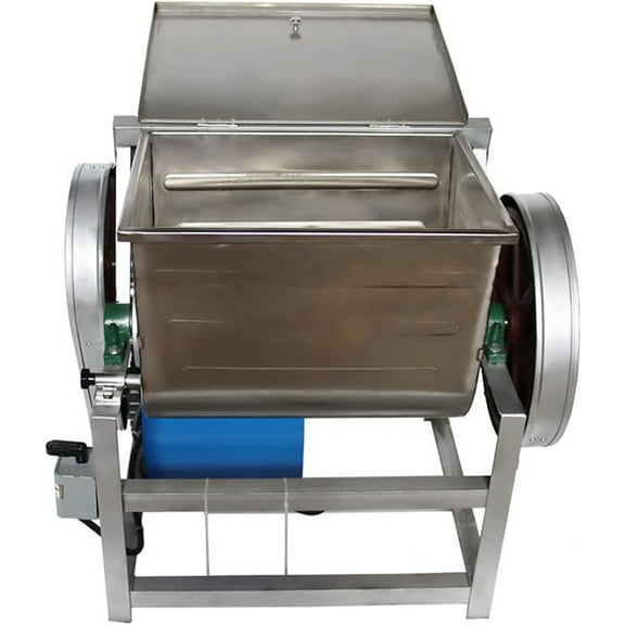 EQCOTWEA Commercial Dough Mixer Flour Mixing Machine with 120 Degree Tilt Bowl 25KG