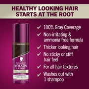 Schwarzkopf Keratin Color Root Temporary Hair Color Spray, Dark Brown, 2 Oz