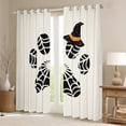 thumbnail image 2 of Feelyou Kawaii Dog Paw Curtains Pack of 2 (42x84 Each) for Chilc, Spider Web Print Curtains Blackout, Cute Cartoon Halloween Bedroom Curtains, Blackout Curtains Home Decor, 2 of 6