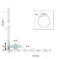 thumbnail image 4 of ANGARA Natural Pear 1.12 ct Aquamarine Ring with Triple Diamond Accents in 14K White Gold for Women (Size-9x6mm) | March Birthstone, Anniversary, Jewelry Gift for Women | Natural Aquamarine Ring, 4 of 8