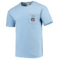 thumbnail image 2 of Men's Blue Auburn Tigers Landscape Shield Comfort Colors Pocket T-Shirt, 2 of 3