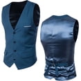 thumbnail image 2 of Men's T Shirts Casual Stylish formal Suit Vest V Neck Sleeveless Waistcoat Wedding Party Tuxedo Slim Fit Fashion Tops, 2 of 8