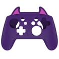 thumbnail image 2 of PlayVital Cute Demon Silicone Grip Cover for Nintendo Switch Pro Controller, Anti-Slip, Kawaii Protective Skin with Joystick Caps and Stickers – Purple, 2 of 9