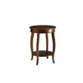 thumbnail image 2 of Hassch 18" Side Table Wood Modern Round End Table with Storage Open Shelf, Red, 2 of 4