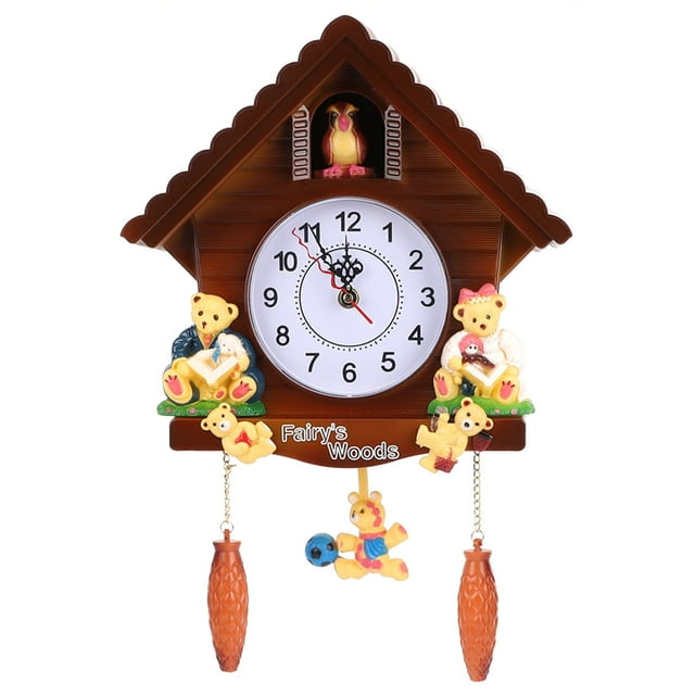 Heaveant Wall Colok, Cuckoo Clock Tree House Wall Clock Art Vintage Decoration for Home