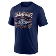 Men's Navy Chicago Bears Old Fashioned Tri-Blend T-Shirt