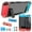 clearcover,w/protectivefilm, variant on Protective Case Fit for Nintendo Switch, Dockable Hard Case Cover, TPU Protective Shell With Ergonomic Hand Grip Fit for Nintendo Switch Console and Joy-Con Controller