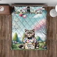 thumbnail image 4 of Happy Mother's Day Best British Shorthair Mom Ever Quilt Bedding Set Cat Lover Kitten Owner Gifts 1 Blanket Bed Cover 2 Pillowcases - 03002, 4 of 5