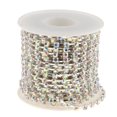 thumbnail image 1 of Abbracc Crystal AB Strass Cup Close Chain Trim Hand Sewed 10 Meters SS16 Silver, 1 of 8