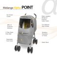 thumbnail image 2 of Manito Melange Alpha Wind Weather Shield Stroller Cover - Black, 2 of 5