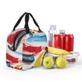 thumbnail image 5 of Picia Colorful Abstract Bumper Cars Printed Lunch box Lunch bag for Men Women Large Capacity Lunchbox Reusable Lunch Bags Insulated Lunch Bag Lunch Box Cooler, 5 of 6