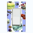 thumbnail image 1 of Metal Light Switch Plate Cover Macaron Fruits and Spices French Desserts CAK023, 1 of 13
