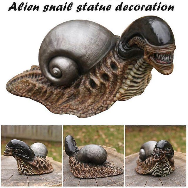 Alien Snail Statue Figure Statues Model Doll Collection Birthday Gifts Long Garden Home Decoration