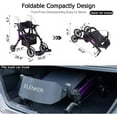 thumbnail image 6 of Elenker 2 in 1 Rollator Walker & Transport Chair, Folding Wheelchair Rolling Mobility Walking Aid for Adult, Seniors, Purple, 6 of 7