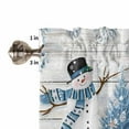 thumbnail image 5 of Christmas Curtain Valances Set Retro Green Pine Tree Leaf Pine Cones Linen Plaid Kitchen Curtains 24&nbsp;inch Length Rod Pocket Valance and Tiers 3 Piece Set Small Bedroom Bathroom Laundry Decor, 5 of 7