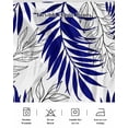 thumbnail image 5 of Blue Leaves Wrap Around Bed Skirts for King Bed 16" Drop,Bed Skirt with Adjustable Elastic Belt Dust Ruffle Bed Valance for Bedroom Hotel Abstract Modern Geometric Lines Simple Art Bed Frame Cover, 5 of 7