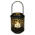 thumbnail image 1 of simhoa Candle Lantern Hollow Metal for Indoor Outdoor Table Wedding Decor B-Antique, 1 of 7