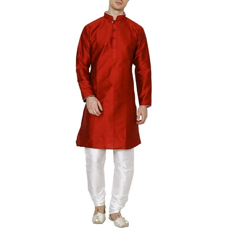 

Royal Kurta Men s Silk Blend Solid Pyjama Set (SELF-MAROON-DORI.-42_Jacqaurd-Maroon_42)