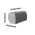 thumbnail image 3 of Sofa Armrest Covers, Staron 2026 Elastic Plaid Protective Armrest Covers, Premium Polyester Non-Slip Sofa Arm Guards Machine Washable 2-Piece Set, Gray, 3 of 6