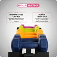 thumbnail image 4 of HolaHatha 146 Pound Neoprene Dumbbell Strength Training Weight Set with Rack, 4 of 11