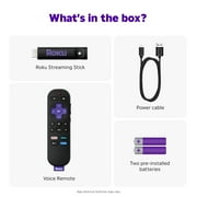 Roku Streaming Stick HD - HD Roku Streaming Device for TV with Voice Remote - Free & Live TV