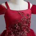 thumbnail image 2 of KAWELL Girl's Ball Dress Lace Embroidered Tulle Flower Princess Party Beauty Dress, 2 of 6
