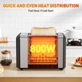 thumbnail image 3 of Secura 2 Slice Automatic Toaster Touch Screen Smart Toaster with Digital Timer 6 Bread Type & 6 Browning Levels, Reheat, Deforst,, 3 of 7