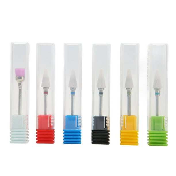 Gel Removal Drill Bit,6pcs Nail Drill Bits Cuticle Remover Bits Nail