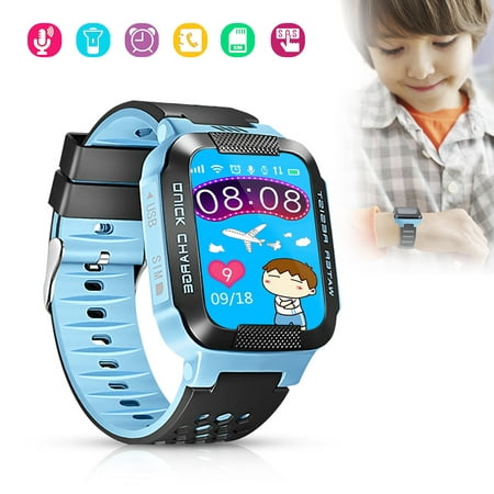 Kids Smart Watches with SOS Call SMS Flash Night Light Voice Message Anti-lost Alarm Smart Watch for Children Girls