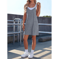 thumbnail image 4 of Robe d'Été pour Femmes 2025 Sans Manches Décontractée Mini Robe à Bretelles Spaghetti Robes Courtes avec Poches Gris Pâle m, 4 of 8