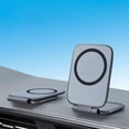 thumbnail image 4 of Ultra-Thin Foldable Magnetic Car Phone Mount,Ultrathin Adjustable Magnetic Phone Holder Phone Mount,Portable Dual Sided Magnetic Phone Holder Rack for Car,3.54x2.36 Inch(Normal Magic), 4 of 9