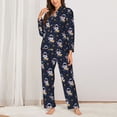 thumbnail image 2 of Sikiie Astronaut Surfing Pajamas for Women Set, Womens Pajama Sets, Lounge Sets for Women, 2pjs for Women-Small, 2 of 7