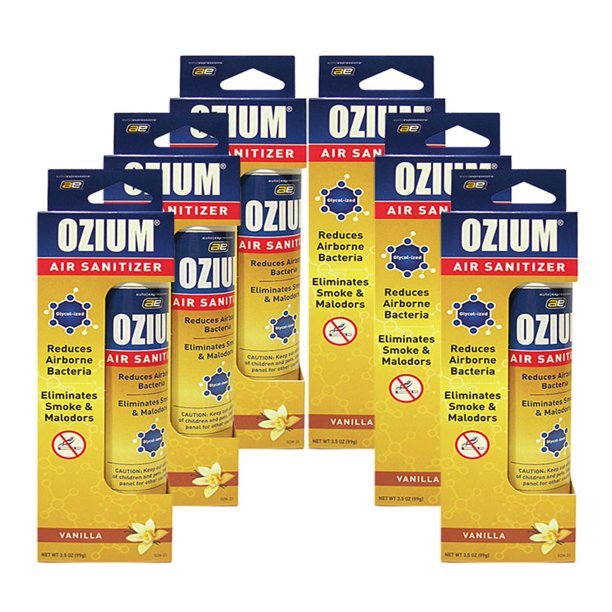 Ozium Smoke & Odor Eliminator Air Sanitizer / Freshener 3.5oz VANILLA