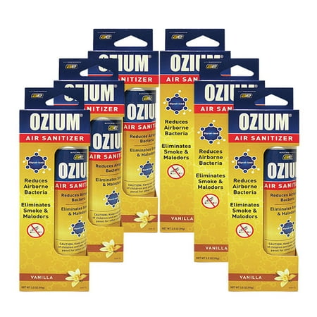 Ozium Smoke Odor Eliminator Air Sanitizer Freshener 3 5oz Ozium Smoke Odor Eliminator Air Sanitizer Freshener 3 5oz Vanilla