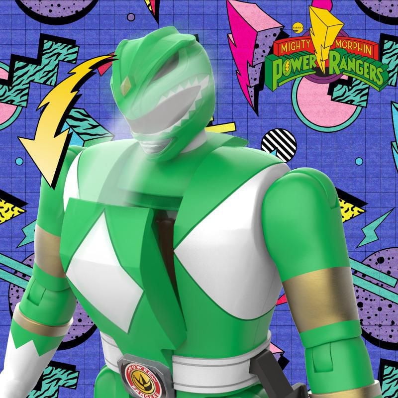Power Rangers Retro-Morphin Green Ranger Tommy Fliphead Action Figure Inspired by Classic Mighty Morphin Toy for Kids Ages 4 and Up
