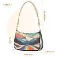 thumbnail image 3 of FORMRS Womens Shoulder Bag with Chain Strap Clutch Purse Cute Tote Handbag, Colorful Road at Night, 3 of 7