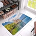 thumbnail image 2 of MKHERT Beautiful European Cityscape Famous Chateau De Chillon at Lake with Blue Sky Doormat Rug Home Decor Floor Mat Bath Mat 30x18 inch, 2 of 3