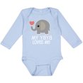 thumbnail image 3 of Inktastic My Yaya Loves Me Grandchild Boys or Girls Long Sleeve Baby Bodysuit, 3 of 5