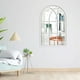 thumbnail image 5 of Espejo decorativo de pared con marco arqueado para tocador. Blanco, 5 of 6