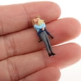 thumbnail image 3 of HILABEE 1:64 Model Mother and Child Figure People Building Sand Table Scenery Blue, 3 of 6
