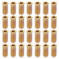28Pcs Threaded Inserts Nuts, M6x25mm Hex Socket Drive Nut Inserts for Wood