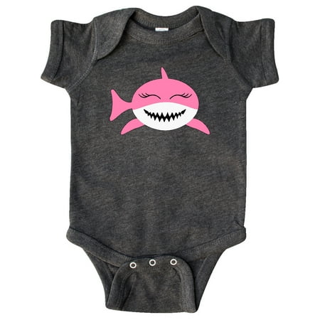

Inktastic Cute Pink Shark Gift Baby Boy or Baby Girl Bodysuit