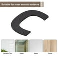 thumbnail image 4 of Unique Bargains 2.48 Inch 3D Self-Adhesive House Letter C for Hotel Mailbox Address, Matte Black, 4 of 5