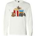 thumbnail image 3 of Inktastic Movie Loving Bats with Popcorn and Soda Long Sleeve T-Shirt, 3 of 5